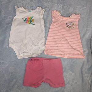 Girl Pink And White Lot 18 Months